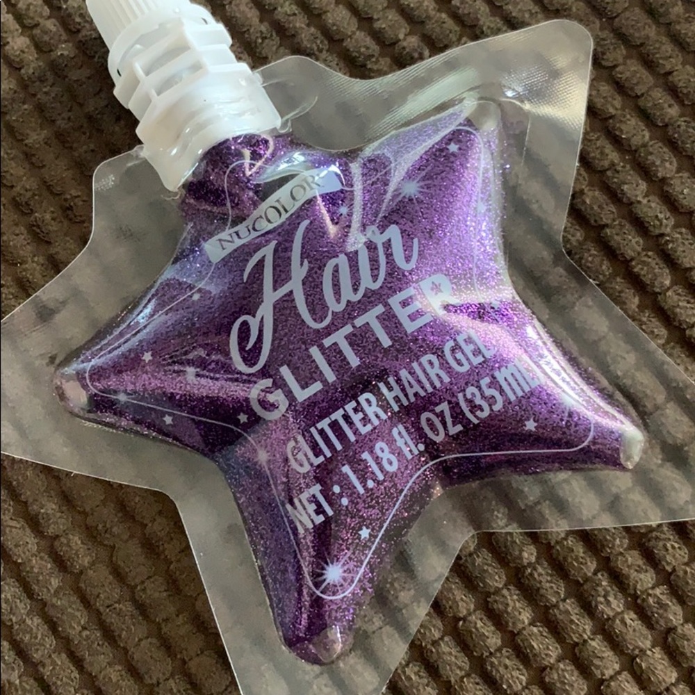 Hair glitter gel